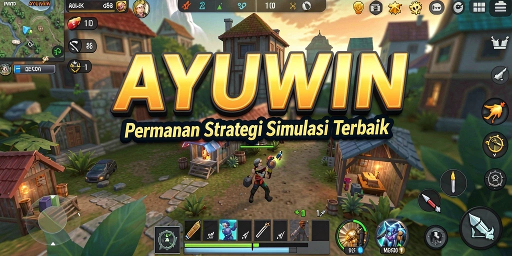 Tampilan gameplay AYUWIN yang mendebarkan dan penuh strategi.