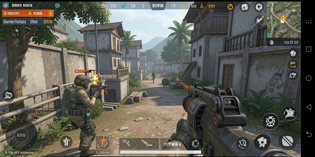 Tampilan visual gameplay BIWIN yang menegangkan dan seru.