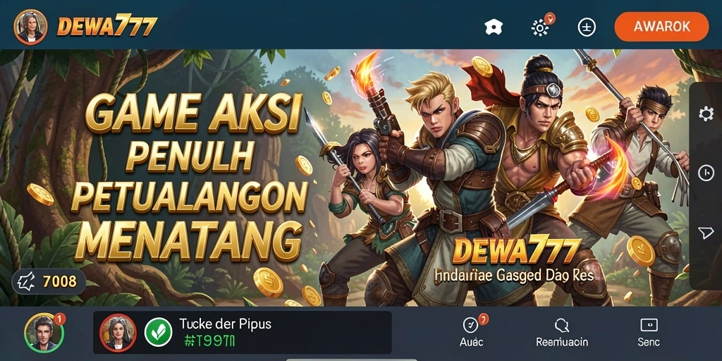 Tampilan gameplay DEWA777 yang intens dan penuh aksi.