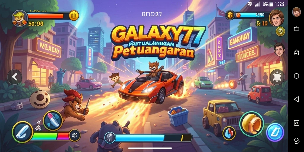 Tampilan gameplay menarik dari GALAXY77 yang penuh aksi.