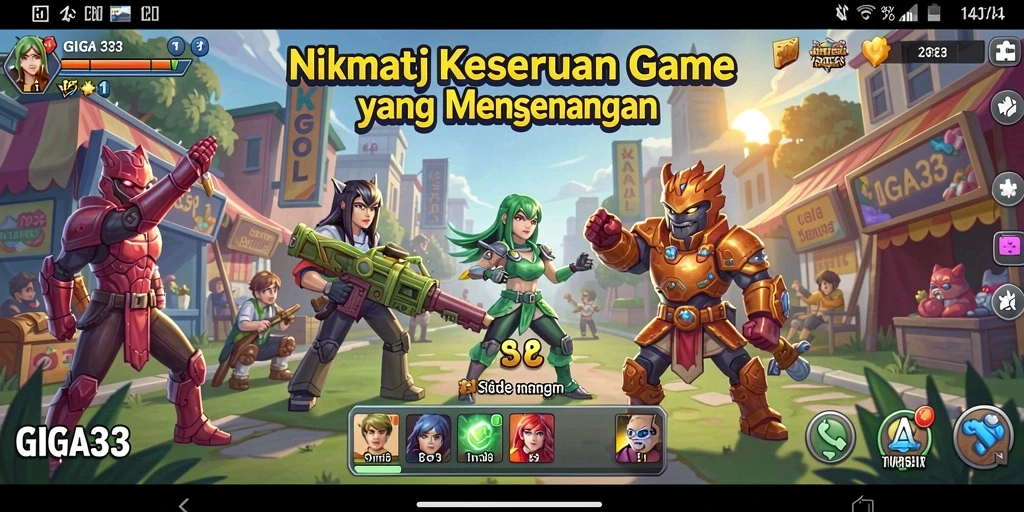 Tampilan menakjubkan dari gameplay <strong>GIGA33</strong> yang seru dan mengasyikkan.