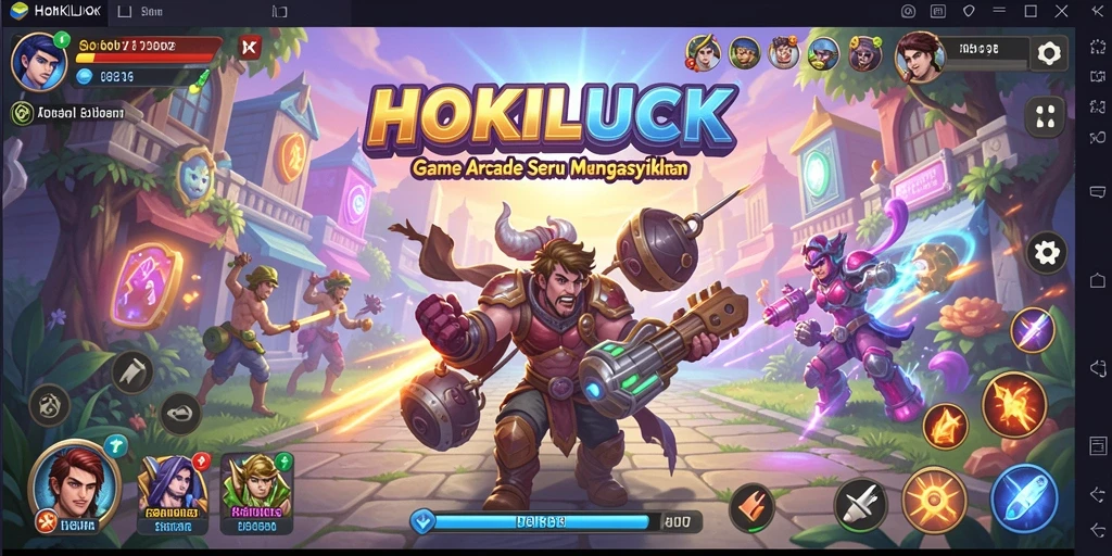 Tampilan gameplay HOKILUCK yang seru dan penuh warna.