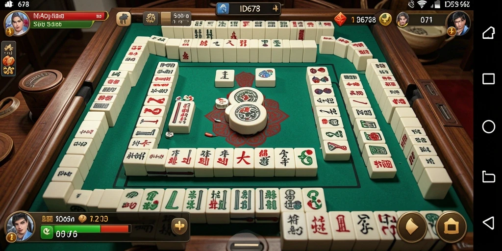 Screenshot gameplay ID678 menampilkan tantangan Mahjong yang menarik.