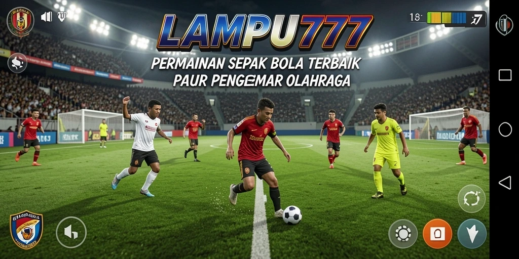 Tangkapan layar LAMPU777 menampilkan aksi permainan sepak bola yang mendebarkan.