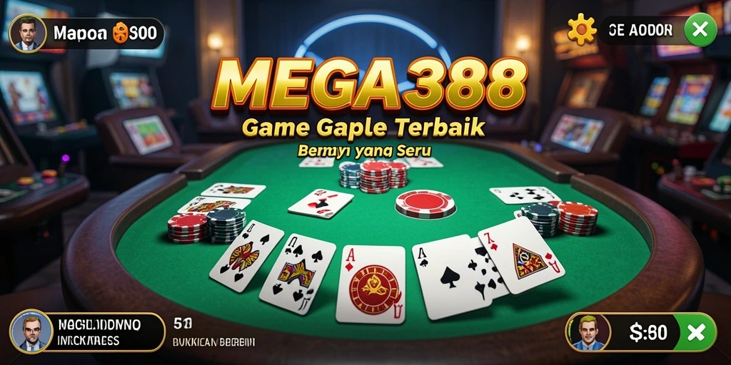 Tampilan screenshot MEGA388 yang menunjukkan keseruan bermain Gaple.