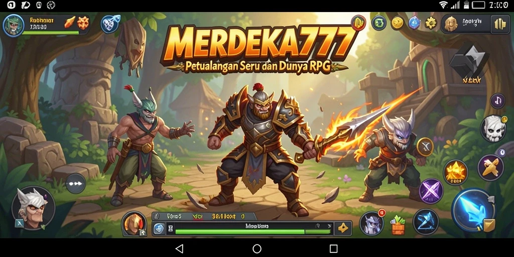 Tampilan gameplay RPG yang epic, penuh petualangan dan fitur menarik.