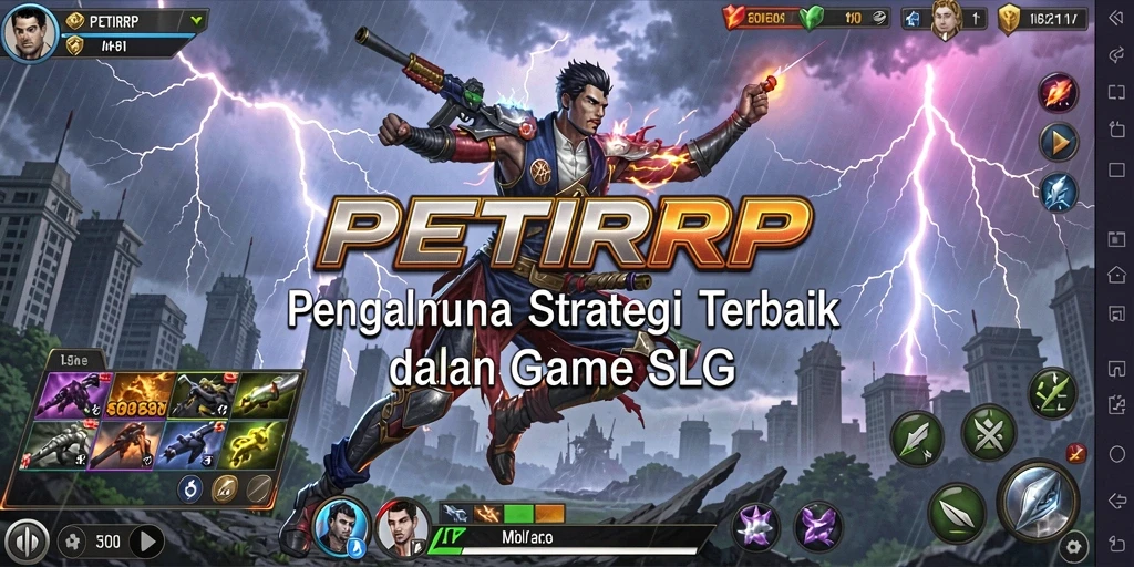 Tampilan gameplay PETIRRP yang dinamis dan strategis.