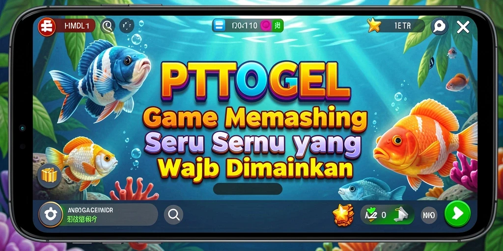 Gameplay PTTOGEL dengan berbagai jenis ikan menunggu untuk ditangkap.