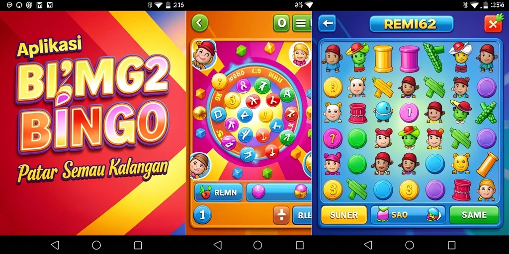 Screenshot gameplay menarik dari aplikasi Bingo REMI62.