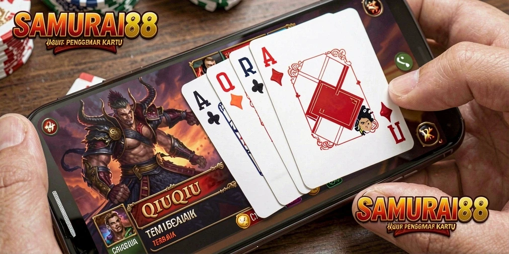 Screenshot SAMURAI88 menampilkan keseruan gameplay QiuQiu yang mendebarkan.