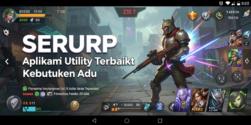 Tampilan utama SERURP dengan fungsi Utility yang lengkap.
