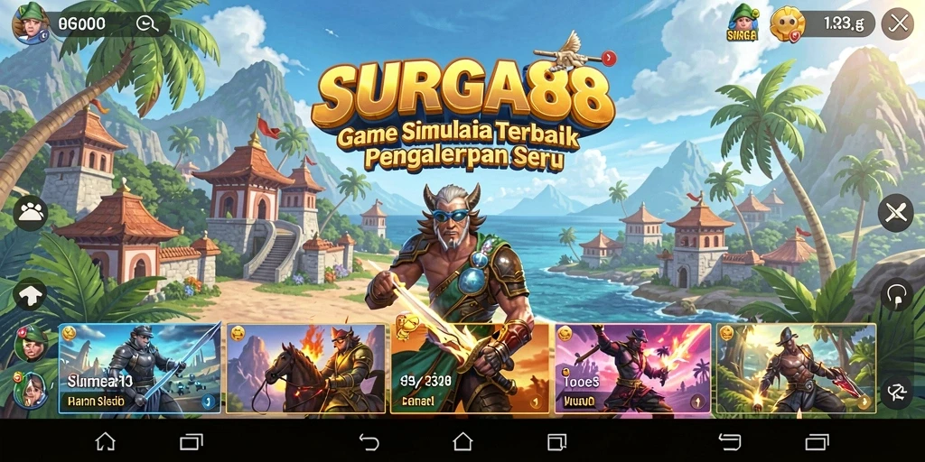 Screenshot menampilkan suasana gameplay <strong>SURGA88</strong> yang imersif dan interaktif.
