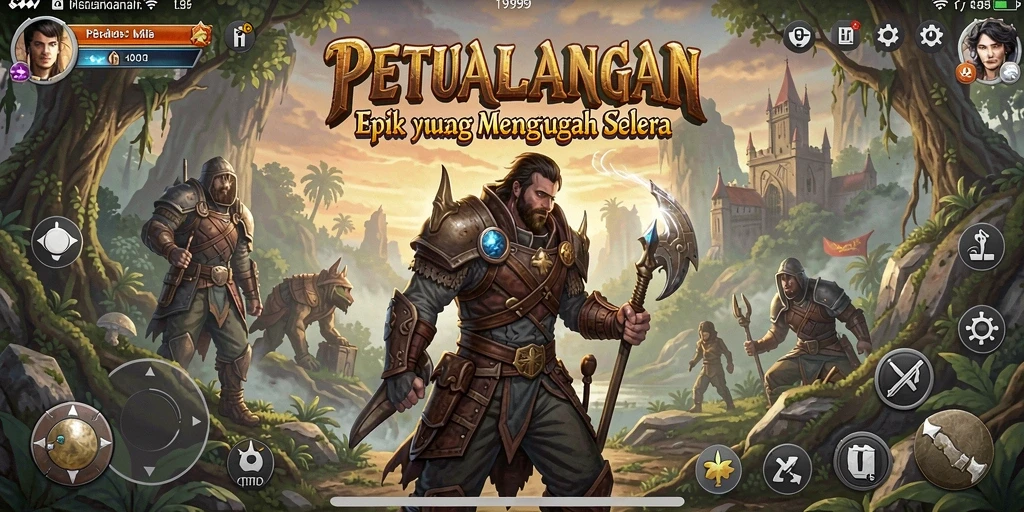 Gambaran menarik dari gameplay petualangan T9999.