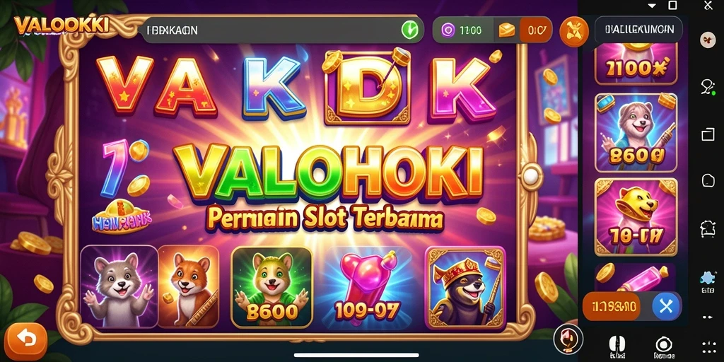 Tampilan gameplay VALOHOKI yang penuh warna dan menarik.