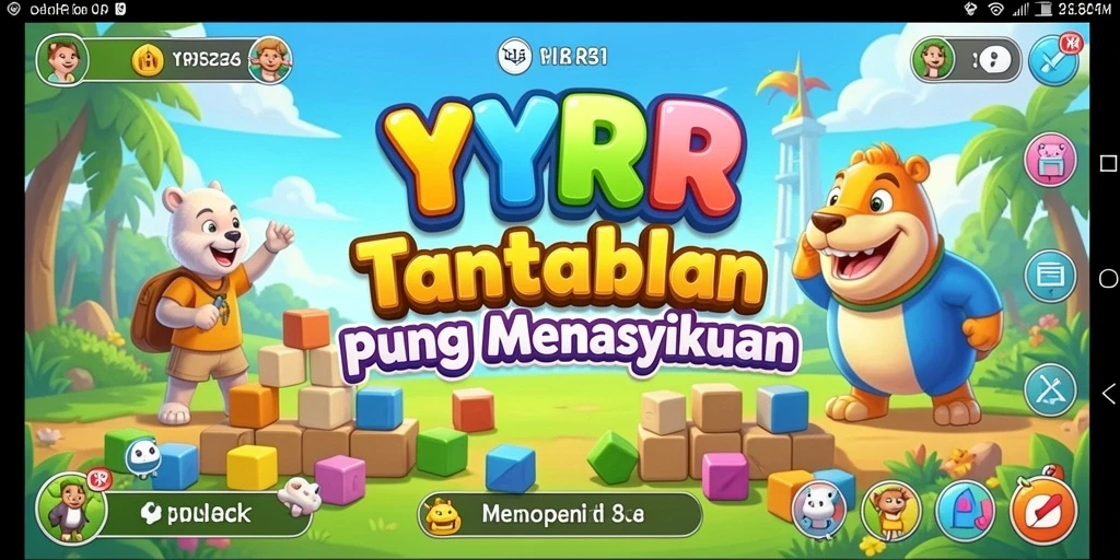 Screenshot gameplay YYRR menunjukkan tantangan puzzle yang menarik.